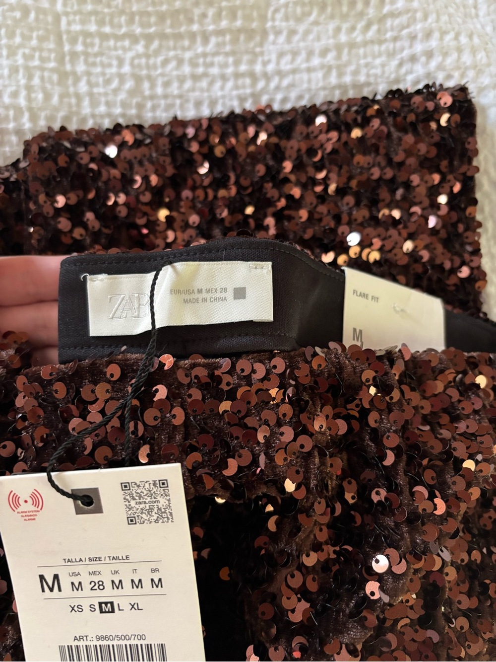 Zara sequin flare pants - Picture 2 of 7